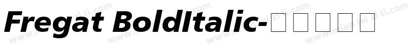 Fregat BoldItalic字体转换